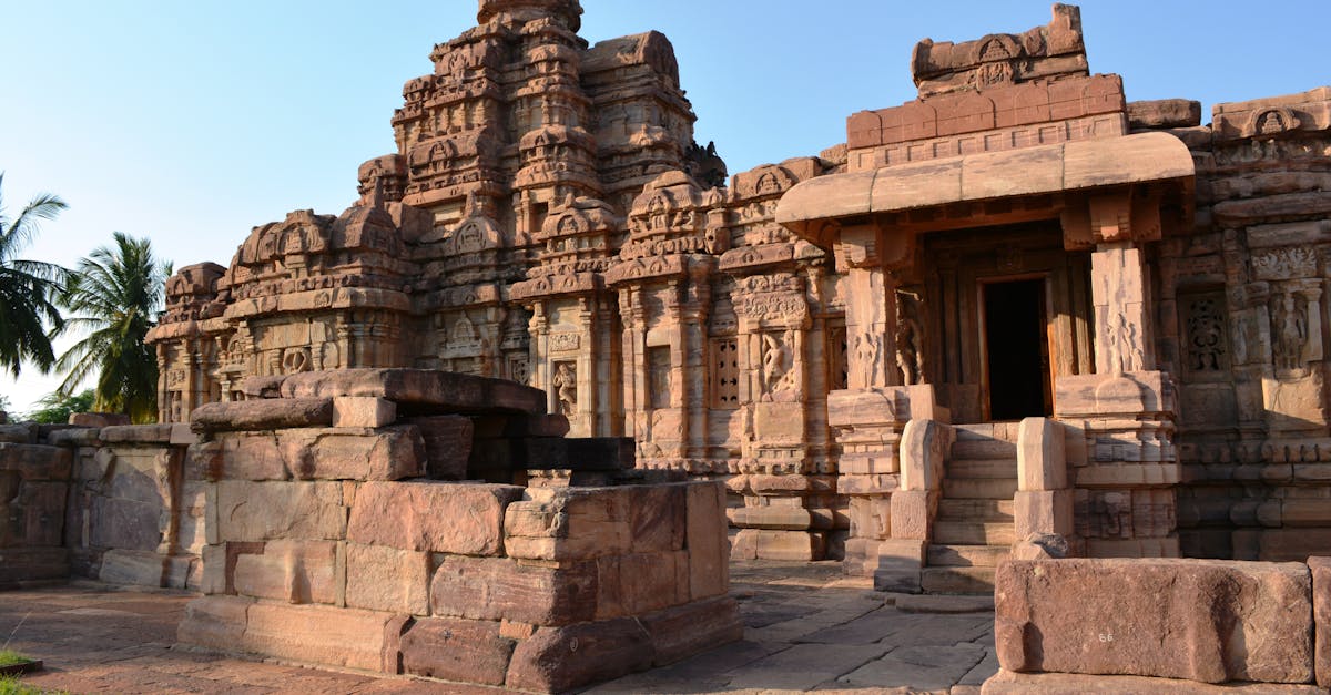 Explore the intricate stone carvings of the UNESCO World Heritage Site at Pattadakal, Karnataka, India.