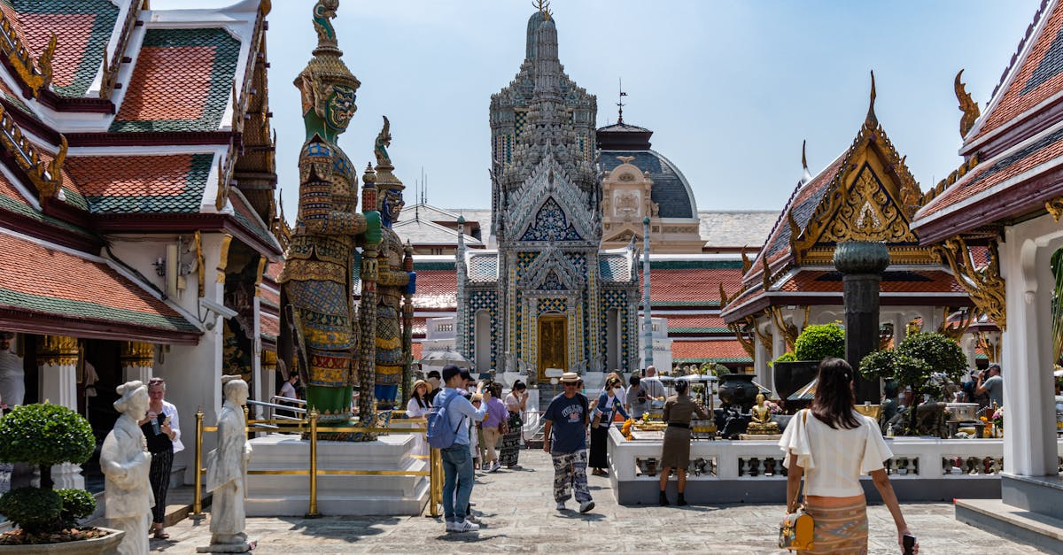 Explore the ornate beauty and cultural vibrancy of Wat Phra Kaew in Bangkok, Thailand.