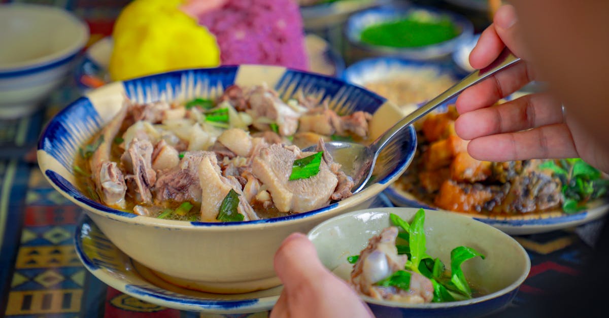 Delicious lamb stew served in a vibrant setting, perfect for showcasing traditional cuisine.